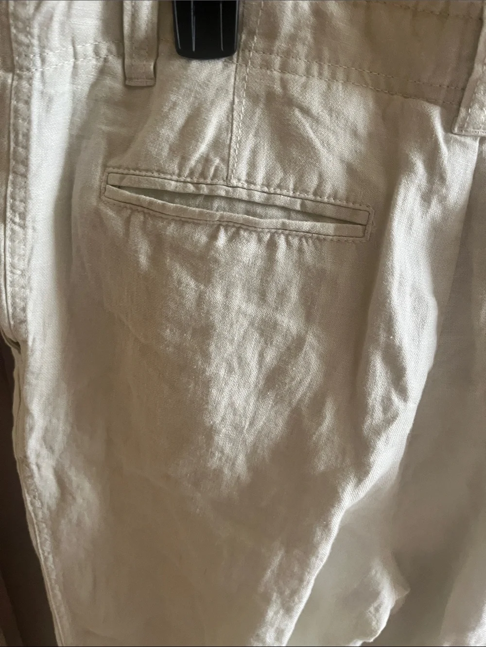 Cremieux men’s Linen Blend Casual Pants — Cream 34x30 new